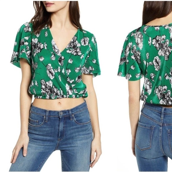 ASTR The Label Wrap Top Size Large - Picture 1 of 8